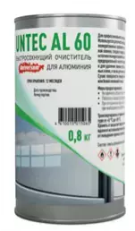 Очиститель для алюминия Untec AL 60 (Aluminium) Universum® Специальный очиститель представляет собой быстросохнущее чистящее сред- ство с мягким запахом Очиститель для алюминия Untec AL 60 (Aluminium) Universum® Специальный очиститель представляет собой быстросохнущее чистящее сред- ство с мягким запахом
