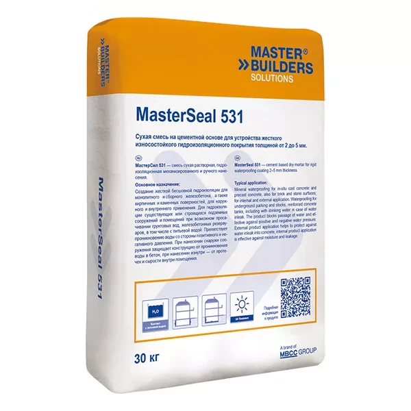Обмазочная гидроизоляция SikaTop®-531 Seal (MasterSeal 531) Обмазочная гидроизоляция SikaTop®-531 Seal (MasterSeal 531)